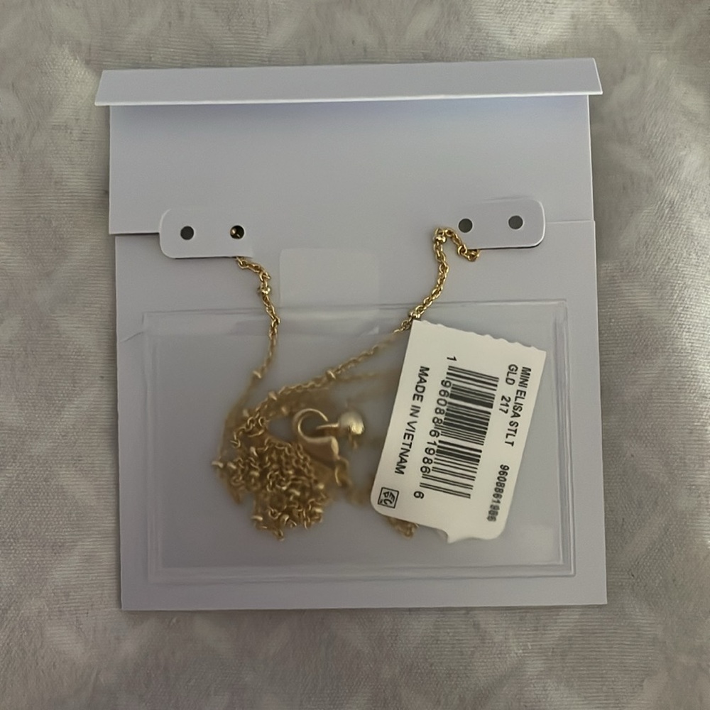 kendra scott mini elisa ivory mother of pearl satellite short pendant necklace - Picture 3 of 3